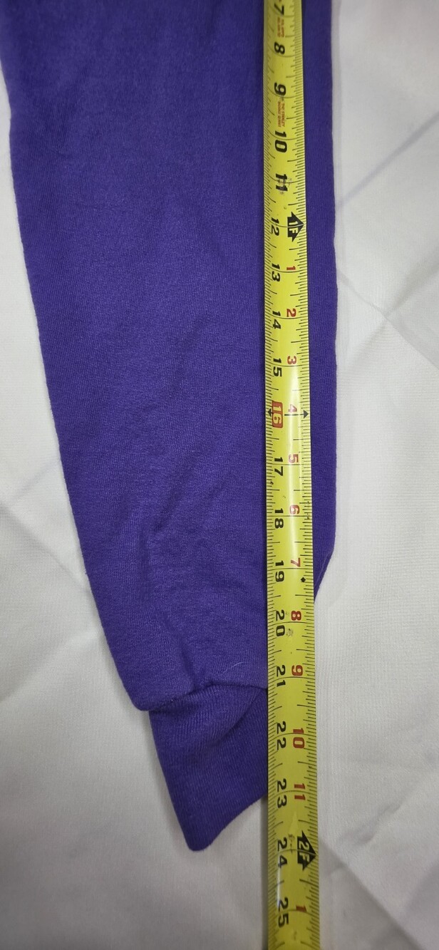 Hanes EcoSmart Men's Crewneck Sweatshirt Size Med Purple Pullover Sku 0412 - Picture 3 of 5